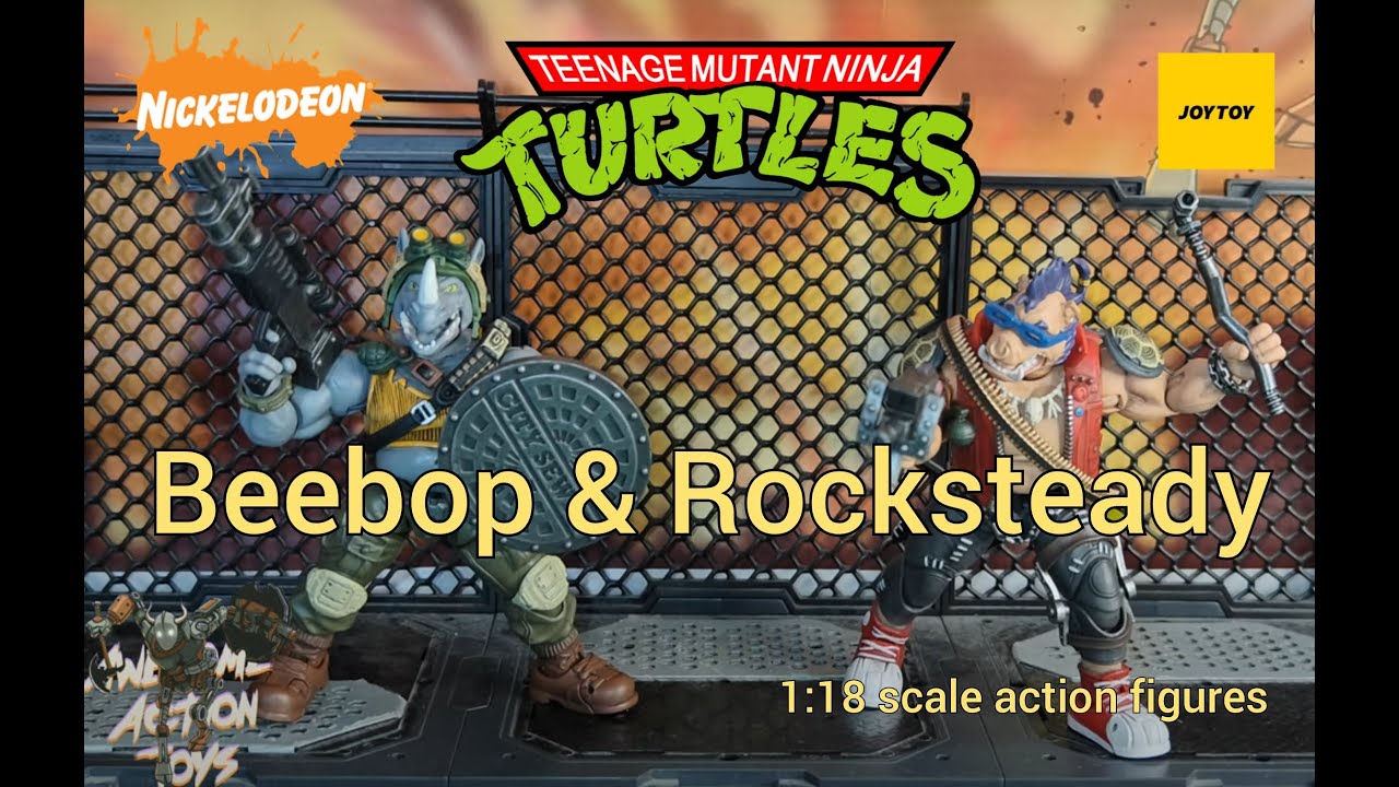 Teenage Mutant Ninja Turtles Rocksteady and Bebop 1:18 scale