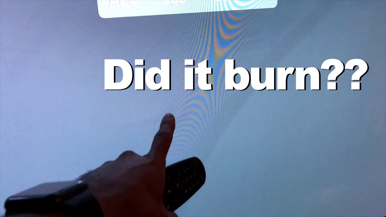 Did it Burn In? LG C7 OLED TV : Static Image after 20+ Hours - YouTube