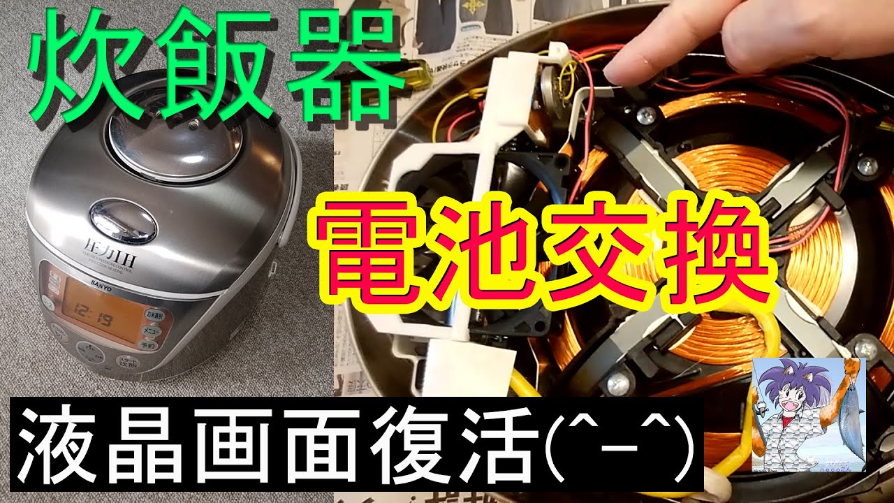 The LCD screen on my rice cooker went blank! I replaced the built