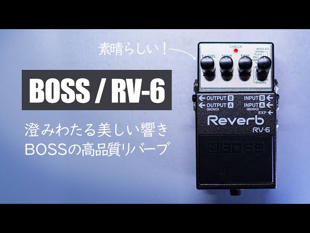 Exploring the high-quality reverb from BOSS / BOSS RV-6 Reverb