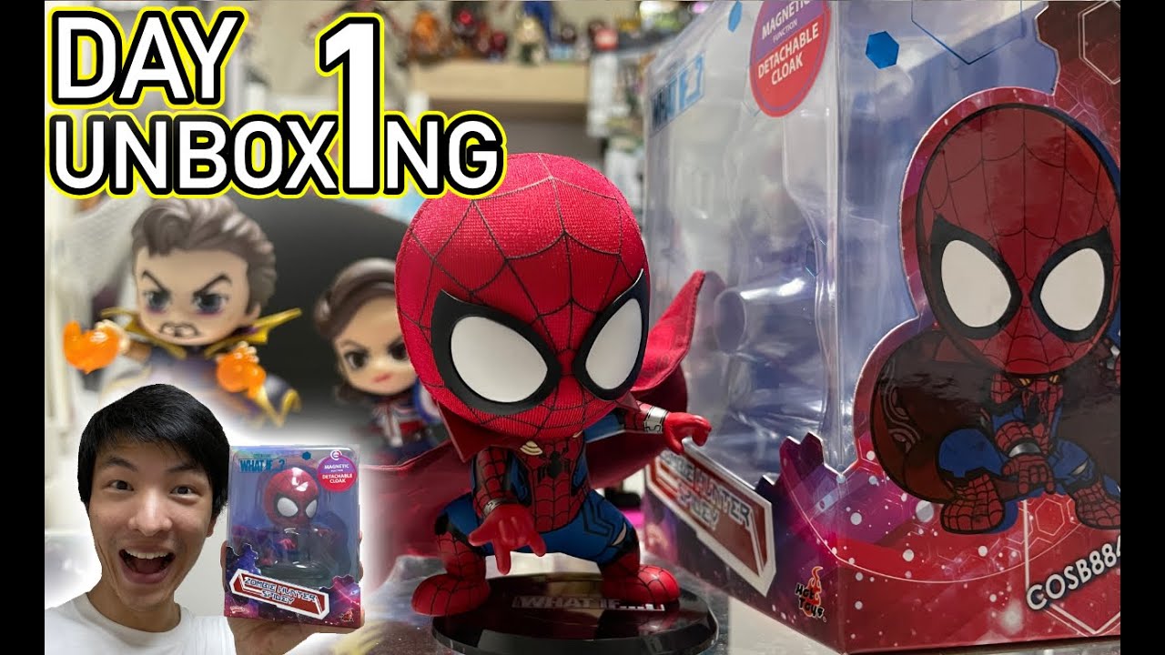 Marvel Hot Toys WHAT IF Zombie Hunter Spider Man Cosbaby Unbox