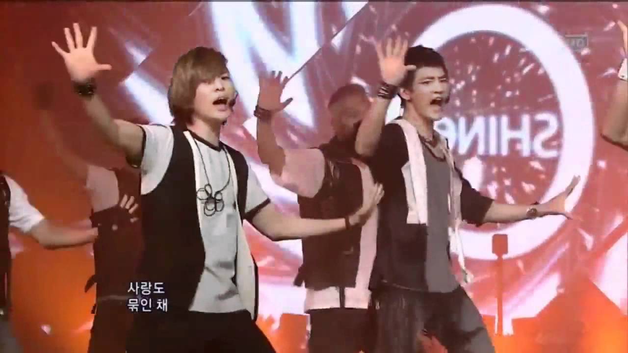 SHINee - Lucifer (SHINee - Lucifer) SBS popular song 100829 - YouTube