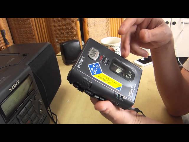 ハードオフで買ってきたジャンクなSonyのポータブルカセットレコーダー