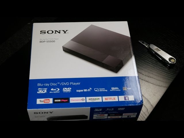 Unboxing the Sony BDP S5500 Blu-ray Player - YouTube