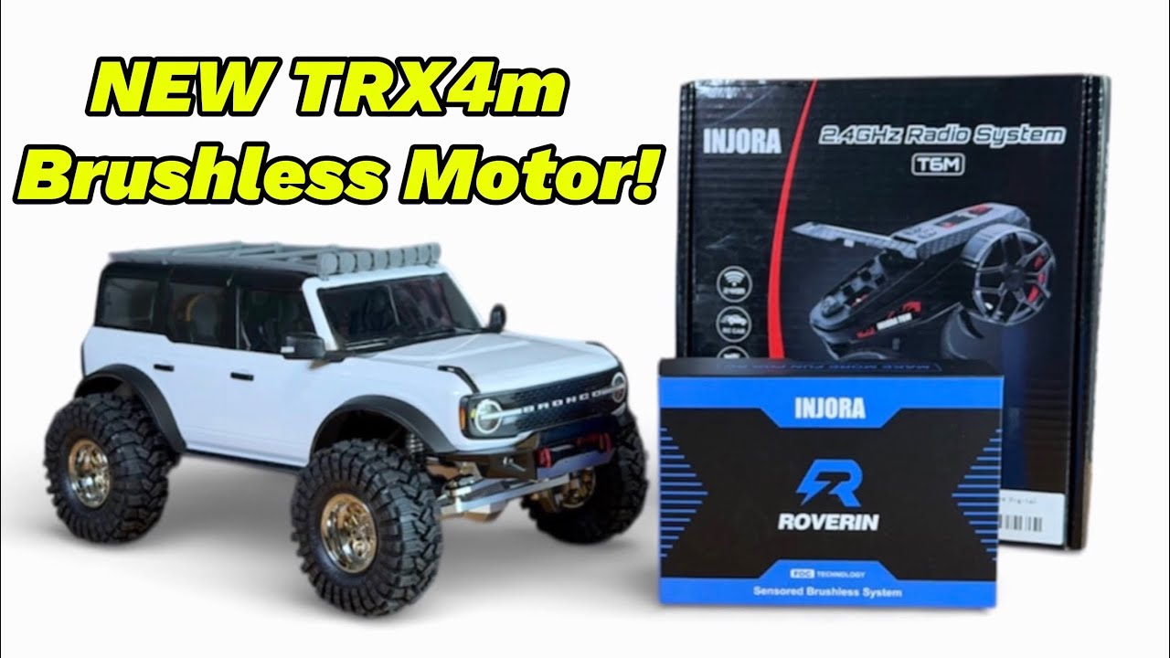 AMAZING NEW INJORA TRX4M SENSORED BRUSHLESS MOTOR & ESC COMBO