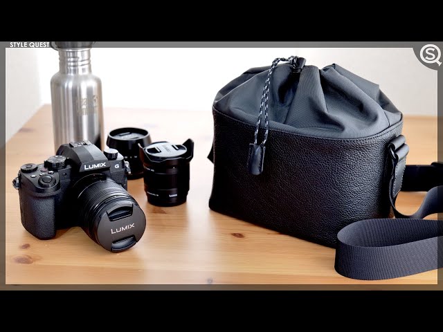 土屋鞄製造所】シボ革が渋い巾着型カメラバッグ THE SCENES ザ