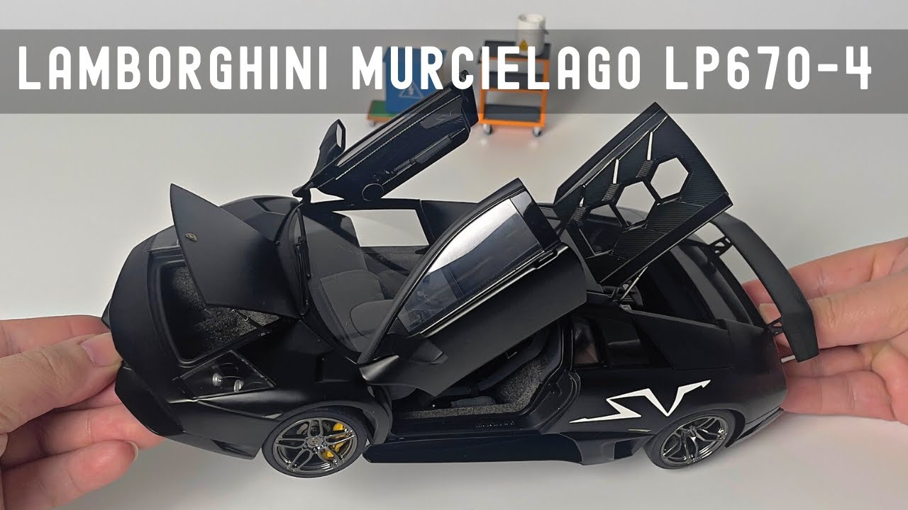 Unboxing & Review Lamborghini Murcielago LP670-4 SV from AUTOart 1