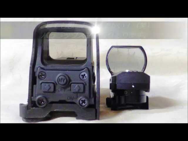 EoTechタイプ 553ミリタリー ホロサイト (レプリカ) 紹介。 - YouTube