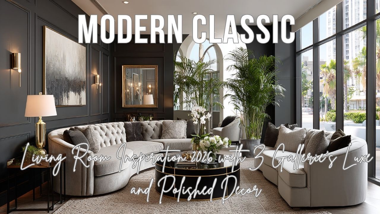 Modern Classic Living Room Inspiration 2026 with Z Gallerie's Luxe