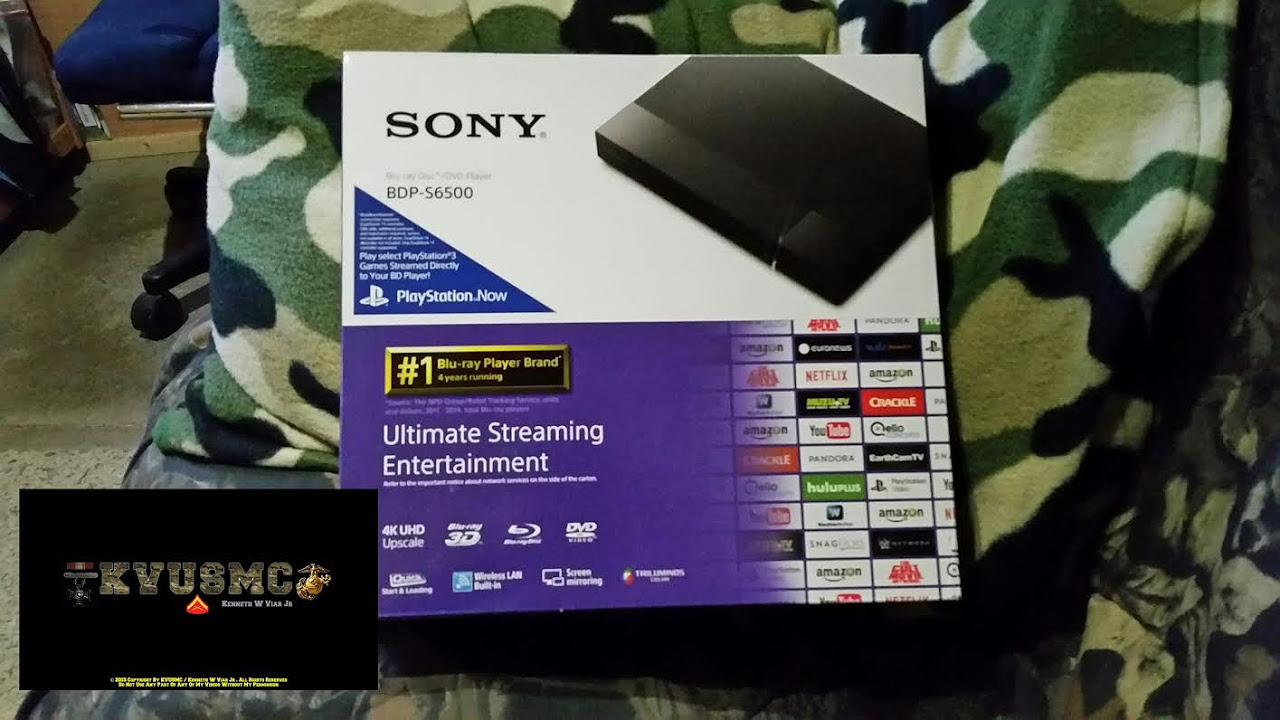 SONY 4K UHD Upscale BDP- S6500 Blu-ray / DVD and Streaming Player