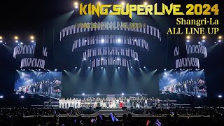 ALL LINE UP | Shangri-La 'KING SUPER LIVE 2024' - YouTube