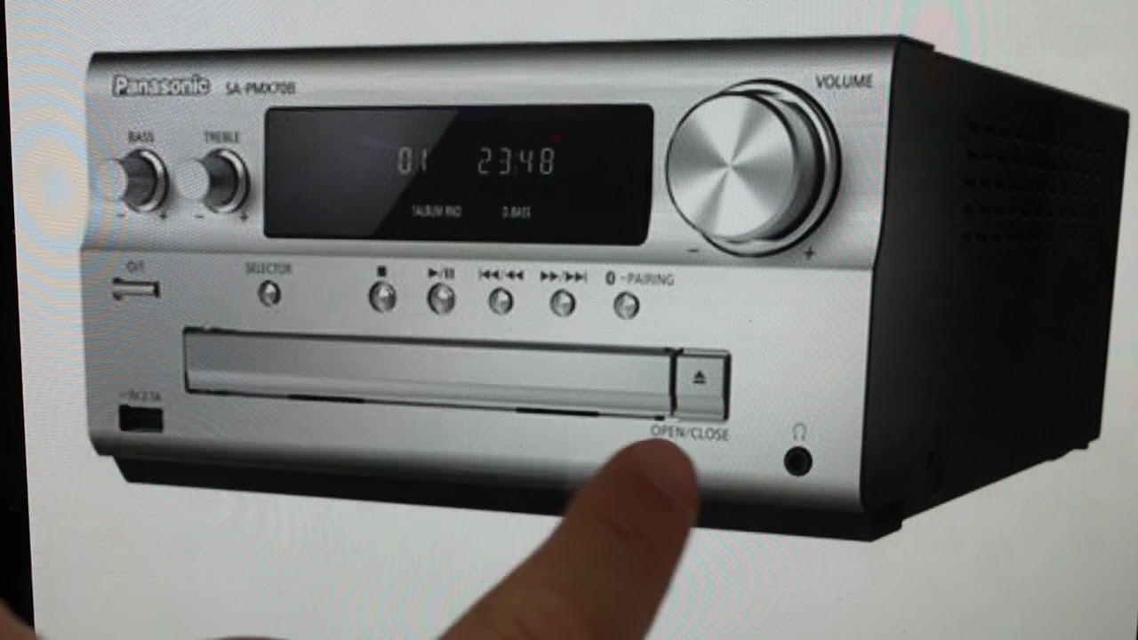 Hard Reset Panasonic SC-PMX70 Stereo - YouTube