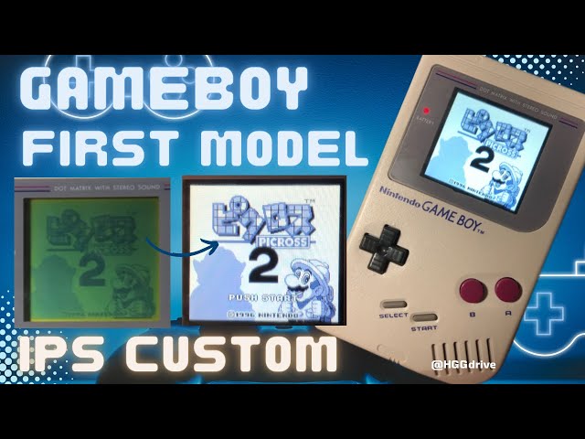 初代ゲームボーイ】IPS液晶化カスタムのやり方だよ【DMG-01改造方法