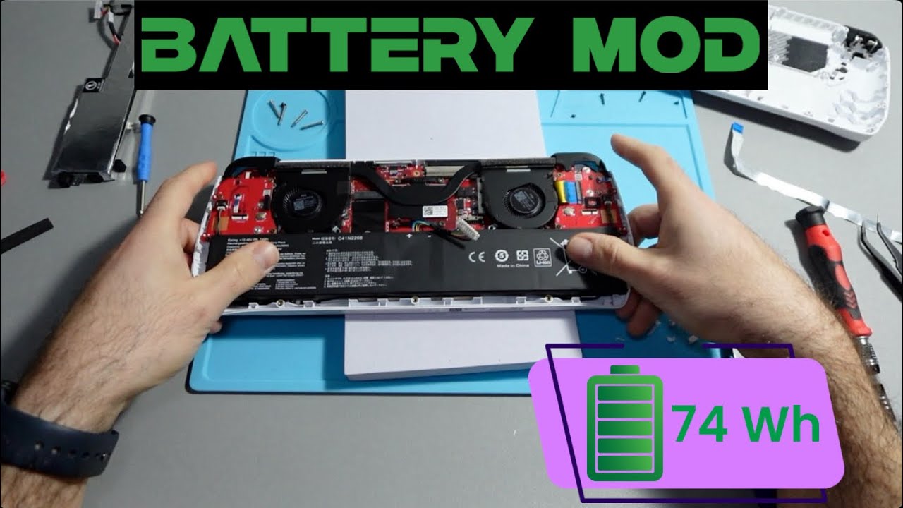 I DOUBLED the battery capacity of my ROG Ally Z1 Extreme - Battery