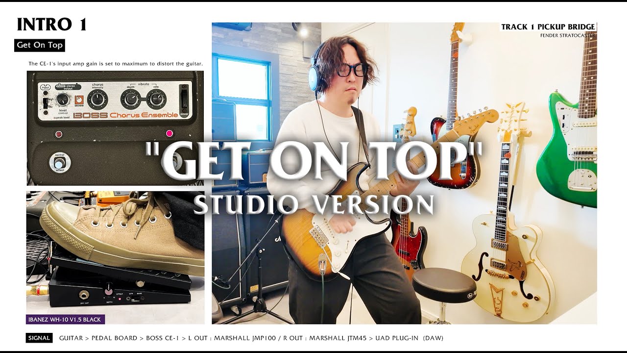Get On Top】Studio Version. John frusciante GuitarSound RED HOT