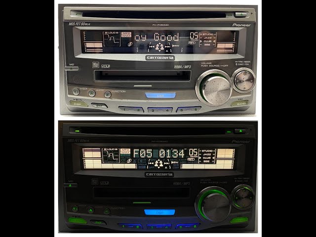 Pioneer Carrozzeria Mosfet FH-P050MD CD MD Radio Player / Testing