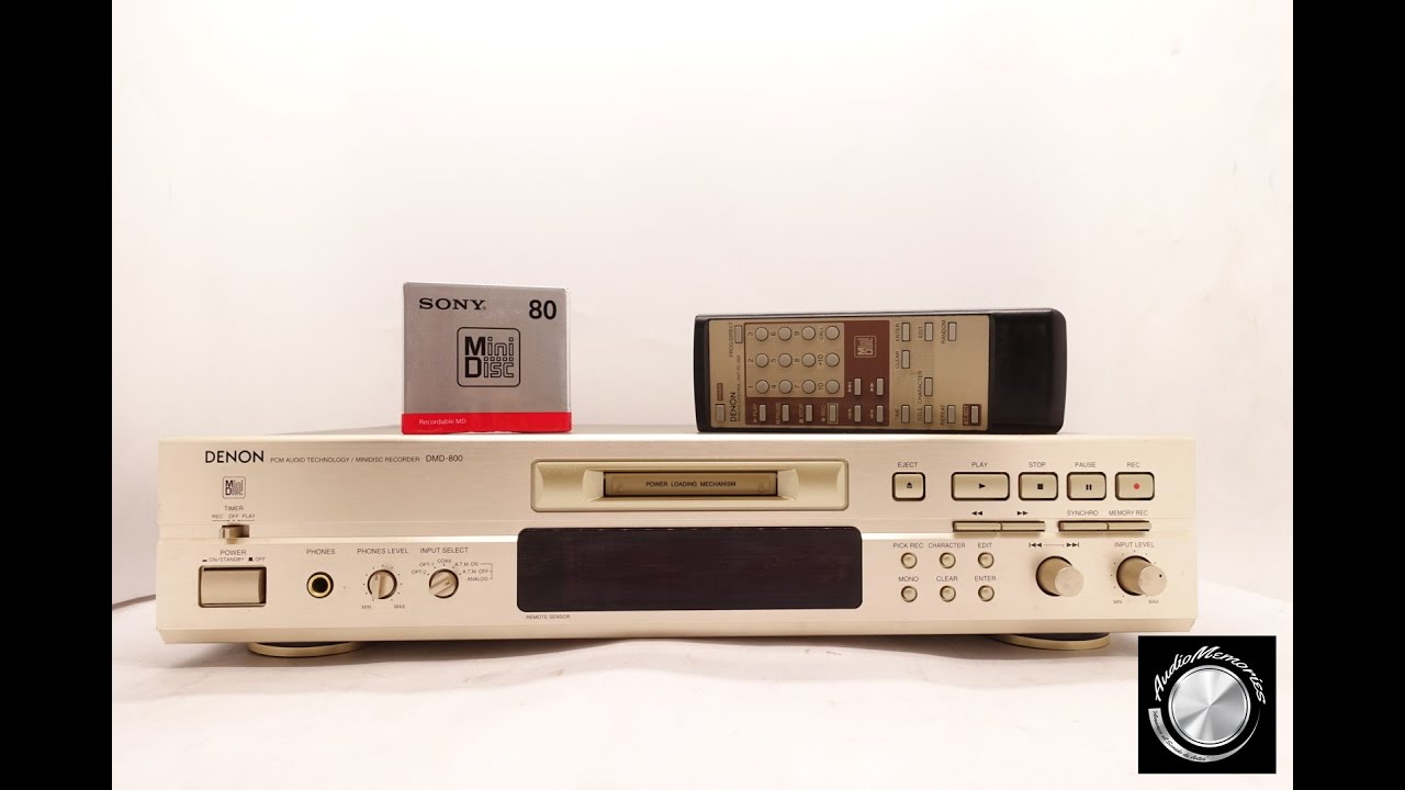 Minidisc Player Denon DMD 800 - YouTube