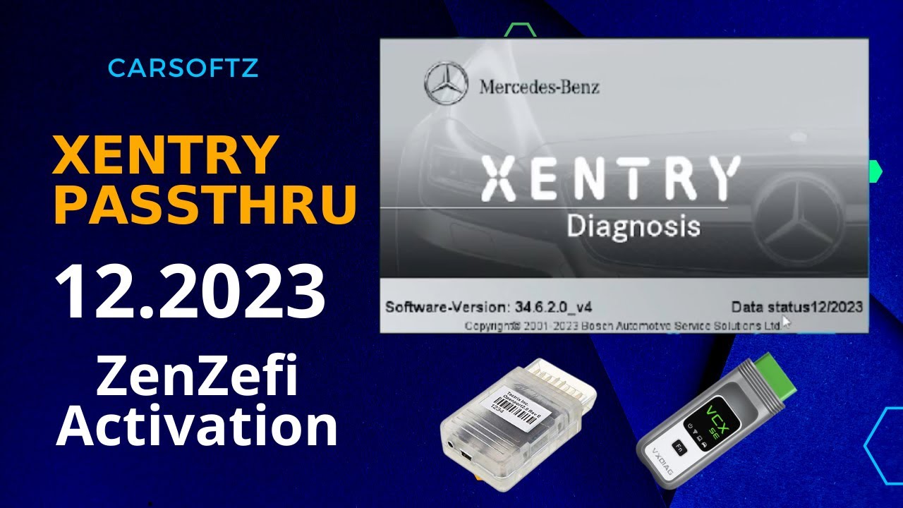 Xentry Passthru 2023.12 Mercedes-Benz Work J2534 Tatrix Openport2