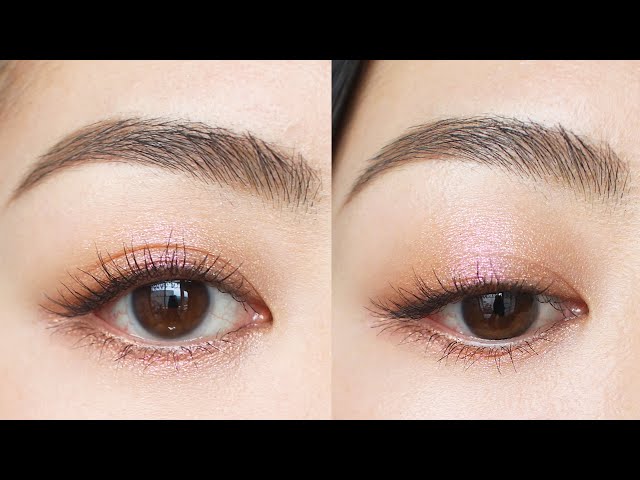 🔰アイメイク】1日中ヨレ知らず😎2色で簡単偏光ピンクオレンジメイク