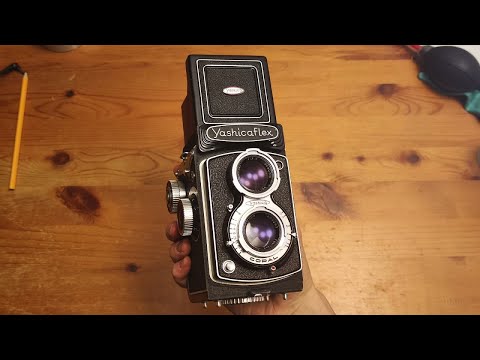 When you can't afford a Rolleiflex | Yashicaflex Model C - YouTube