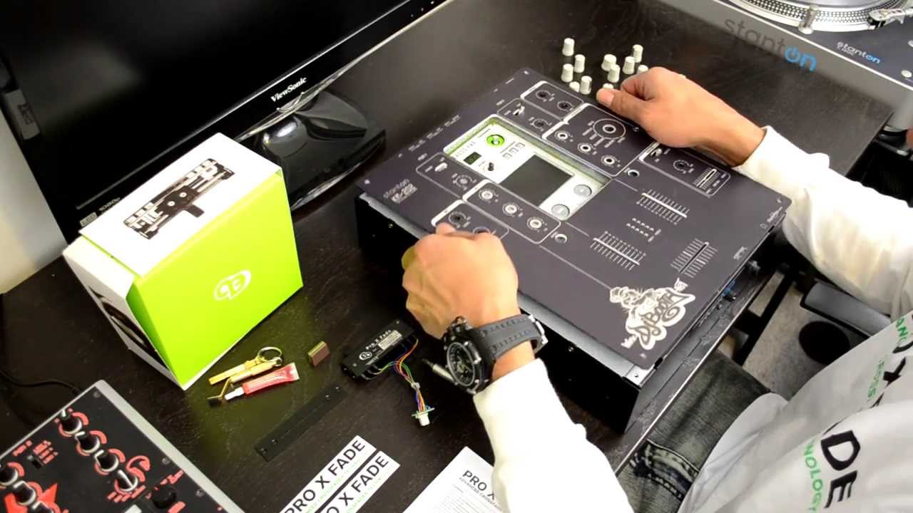 Eclectic Breaks Pro-X-Fade Crossfader DIY Installation Video - YouTube