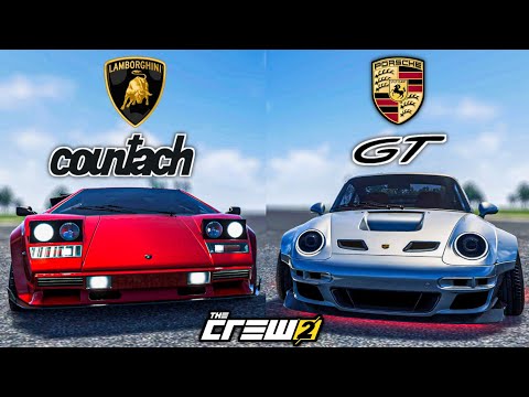THE CREW 2 : Lamborghini Countach vs Porsche 911 GT ! - YouTube