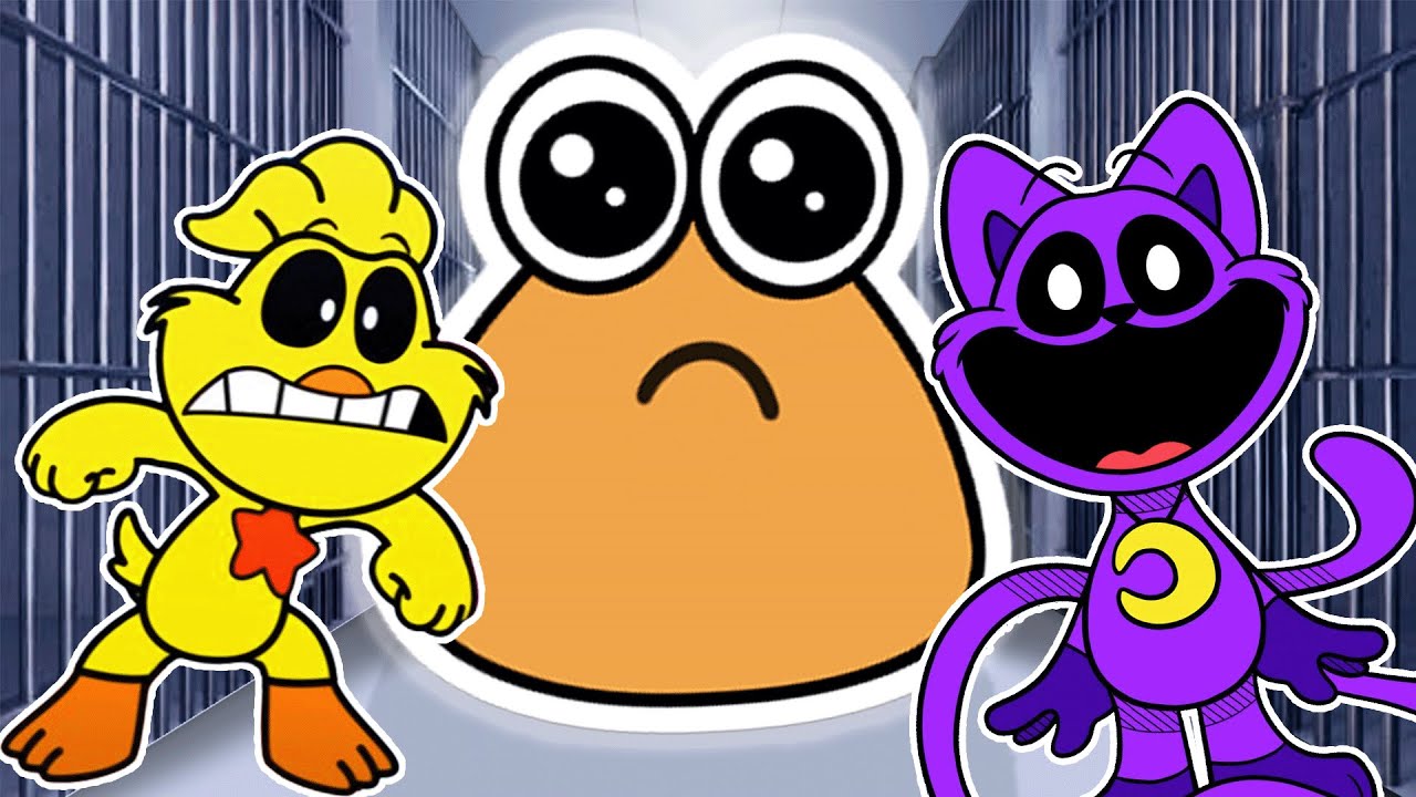 Kickin Chicken & CatNap Escape EVIL POU PRISON in Roblox! - YouTube