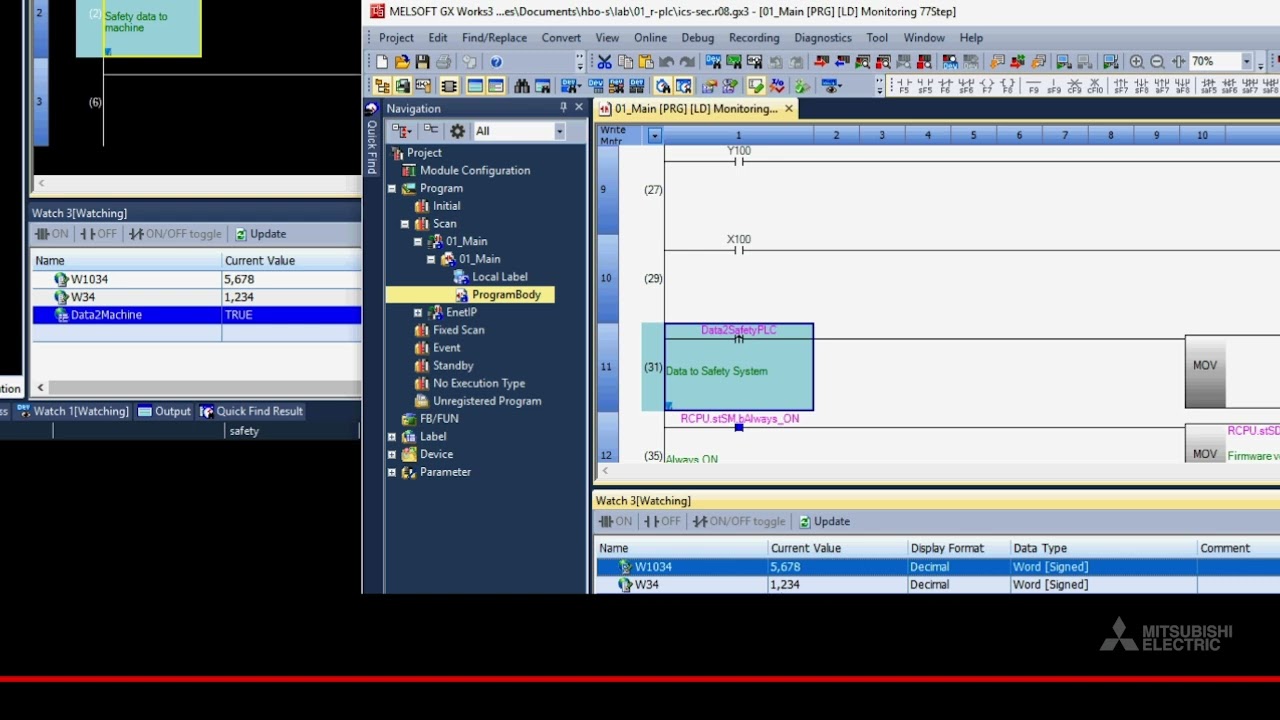 Mitsubishi Electric Automation - GX Works3 System Simulation - YouTube