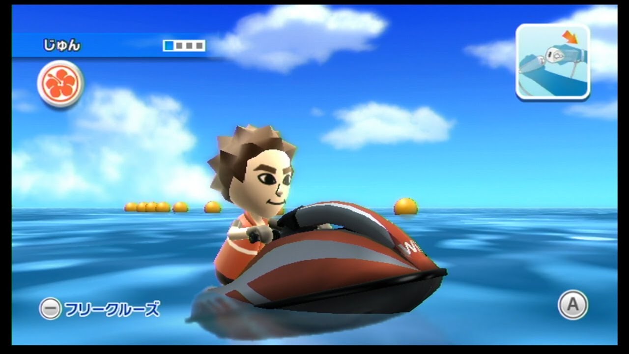 Wii Sports Resort]Wiiスポーツリゾートのマリンバイクで遊んでみた