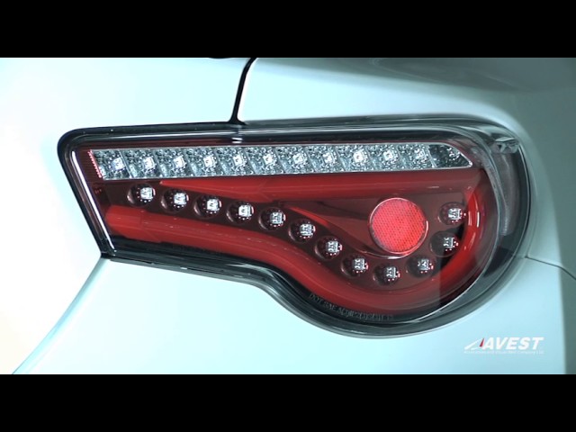 シーケンシャルモード搭載 86 BRZ テールランプ - YouTube