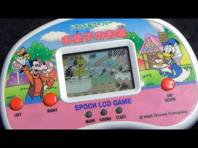 レトロ 電子ゲーム】エポック社 ドナルド&グーフィー お菓子のお家