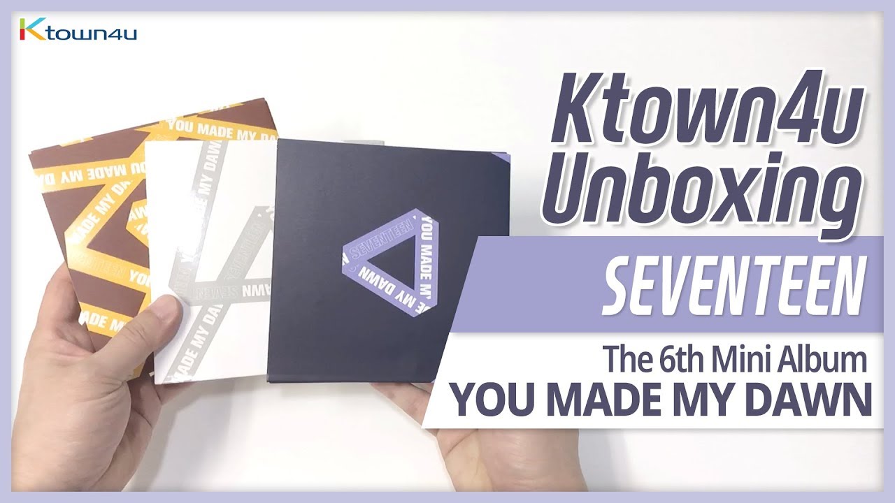 Unboxing SEVENTEEN 6th mini album [YOU MADE MY DAWN] all