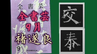 全書芸』古典の臨書 孟法師碑 褚遂良 中本白洲 - YouTube