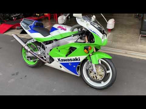 1991 ZX-7R K1 startup - YouTube
