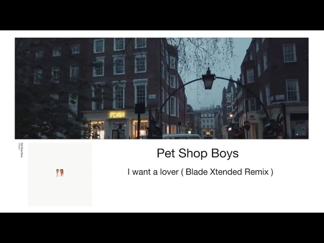 Pet Shop Boys - I Want A Lover (dB Remix) - YouTube