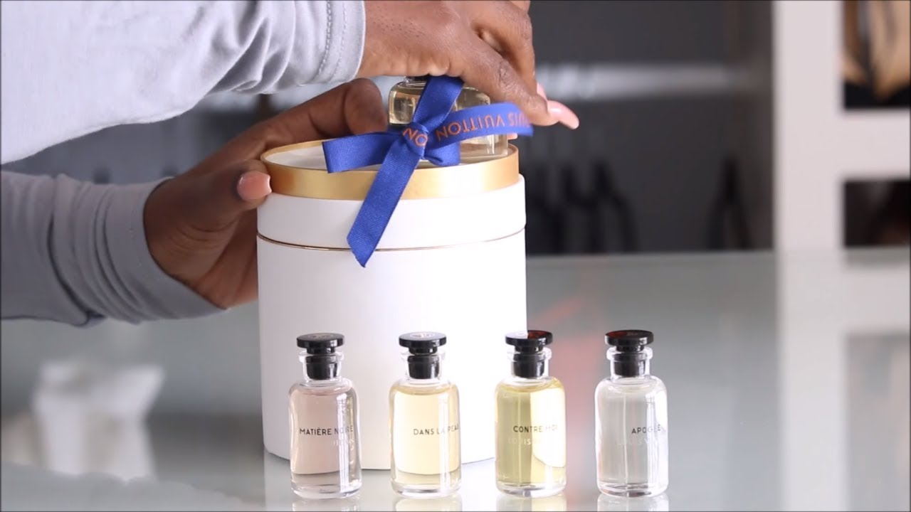 PERFUME HAUL| LOUIS VUITTON MINIATURE SET UNBOXING - YouTube