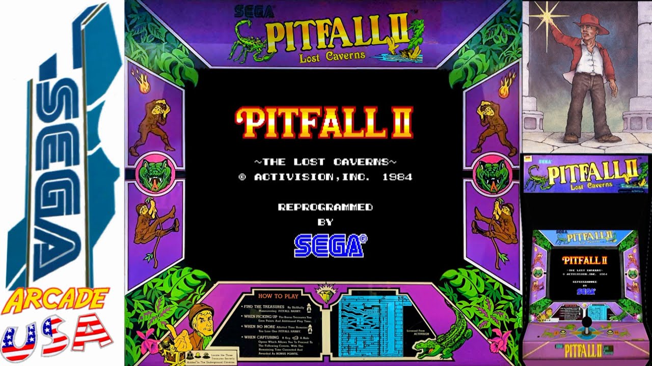 Pitfall II Lost Caverns! (Arcade - Sega) - YouTube