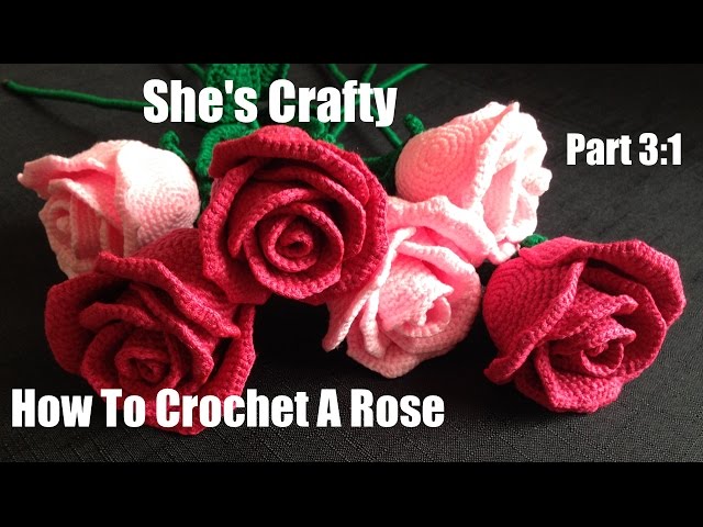 How To Crochet A Rose: Easy Crochet lessons to crochet flowers