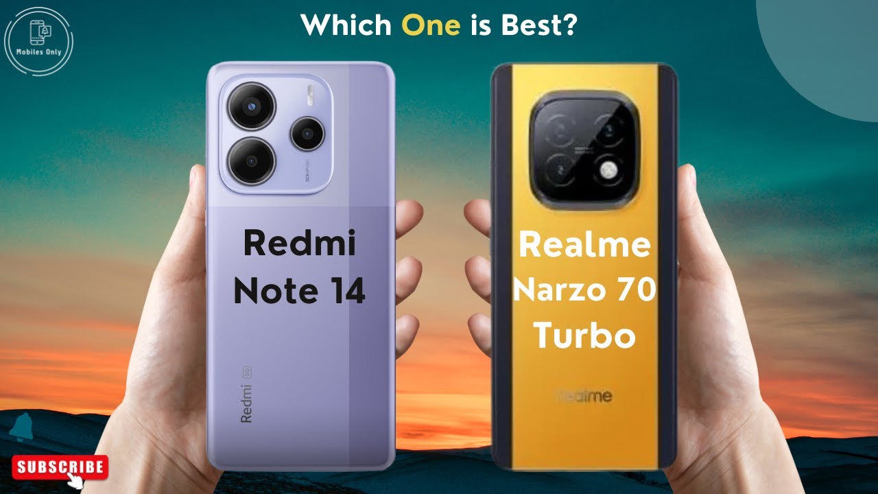 Redmi Note 14 vs Realme Narzo 70 Turbo - YouTube
