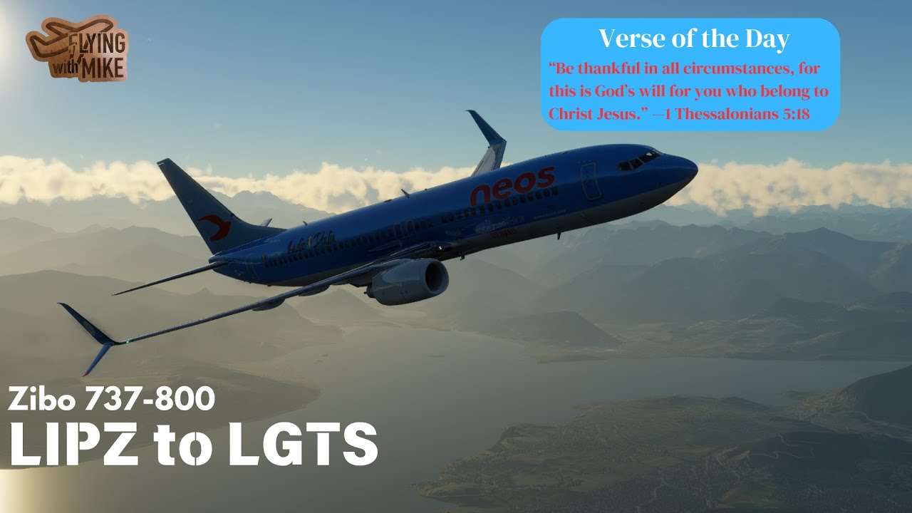 XP12.1.3| LIPZ Venice, Italy to LGTS Thessaloniki, Greece| Zibo