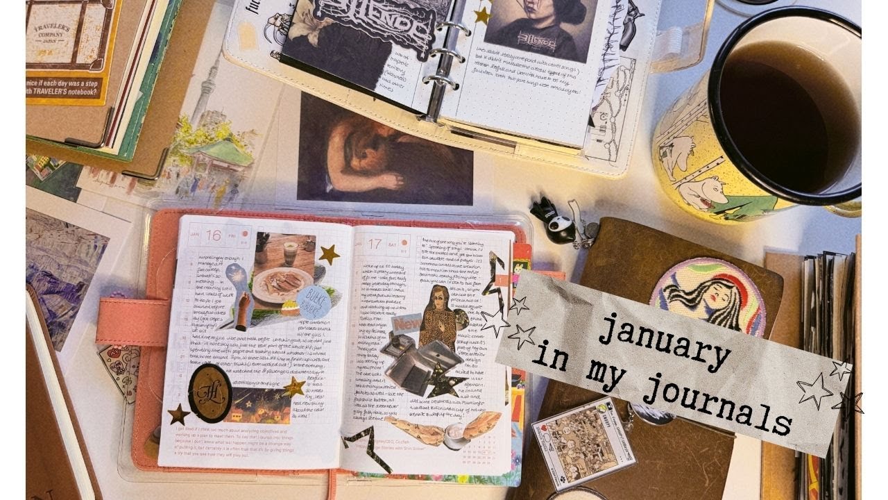 january in my notebooks 🪿 hobonichi techo, a6 rings flip through