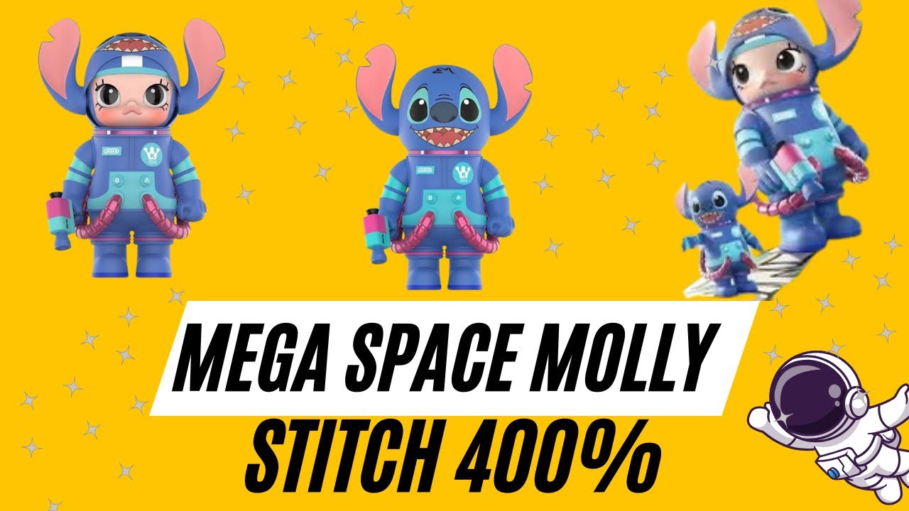 Pop Mart Mega Space Molly Stitch 400% | Unboxing - YouTube