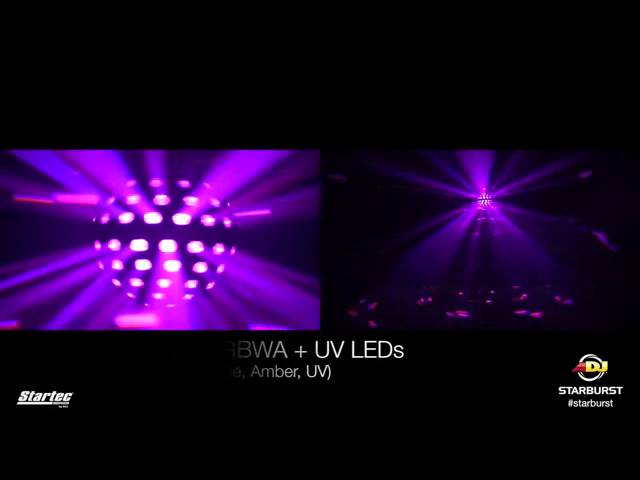 American DJ Starburst RGBWA LED Mirror Ball Effect Light - YouTube