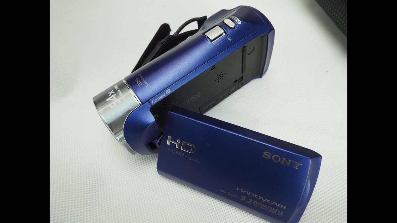 Sony HDR-CX240 Handycam camcorder camera review - YouTube