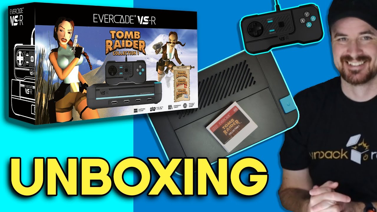Evercade VS-R Unboxing - Tomb Raider Edition! - YouTube