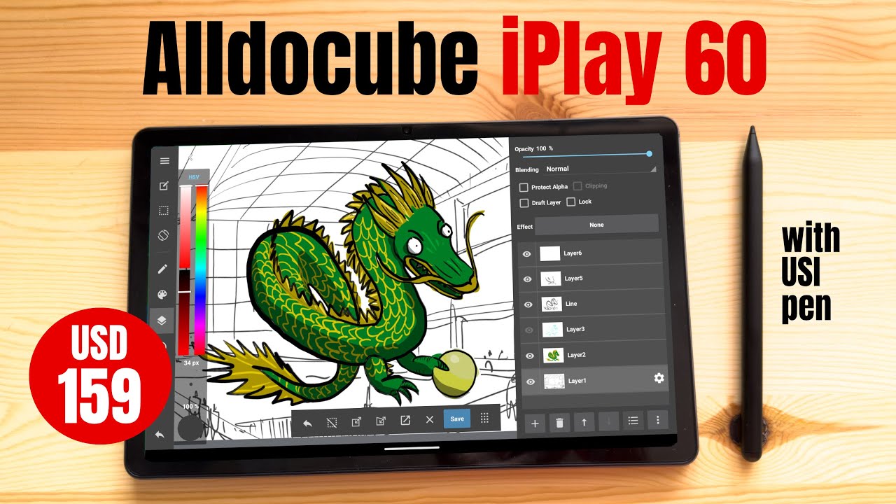 Alldocube iPlay 60 (artist review): 11-inch tablet with USI pen