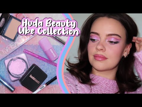 NEW Huda Beauty Ube Collection! Swatches, Demo & Tutorial | Julia