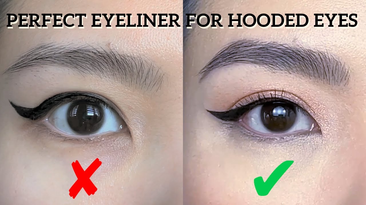 EYELINER for Hooded Eyes - Asians - Beginners - Gabbystime - YouTube