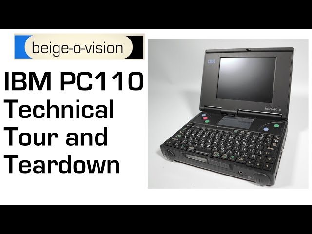 IBM PC110 Palm Top Technical Tour and Teardown - YouTube