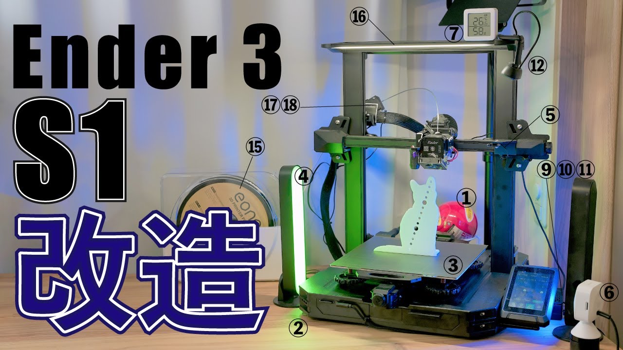 まだだS1！改造 + 周辺設備 18選 // Ender-3 S1 creality - YouTube